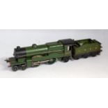 Hornby 1936/41 darker green LNER E320 20v AC 'Flying Scotsman' No. 4472, damage to cab sides and