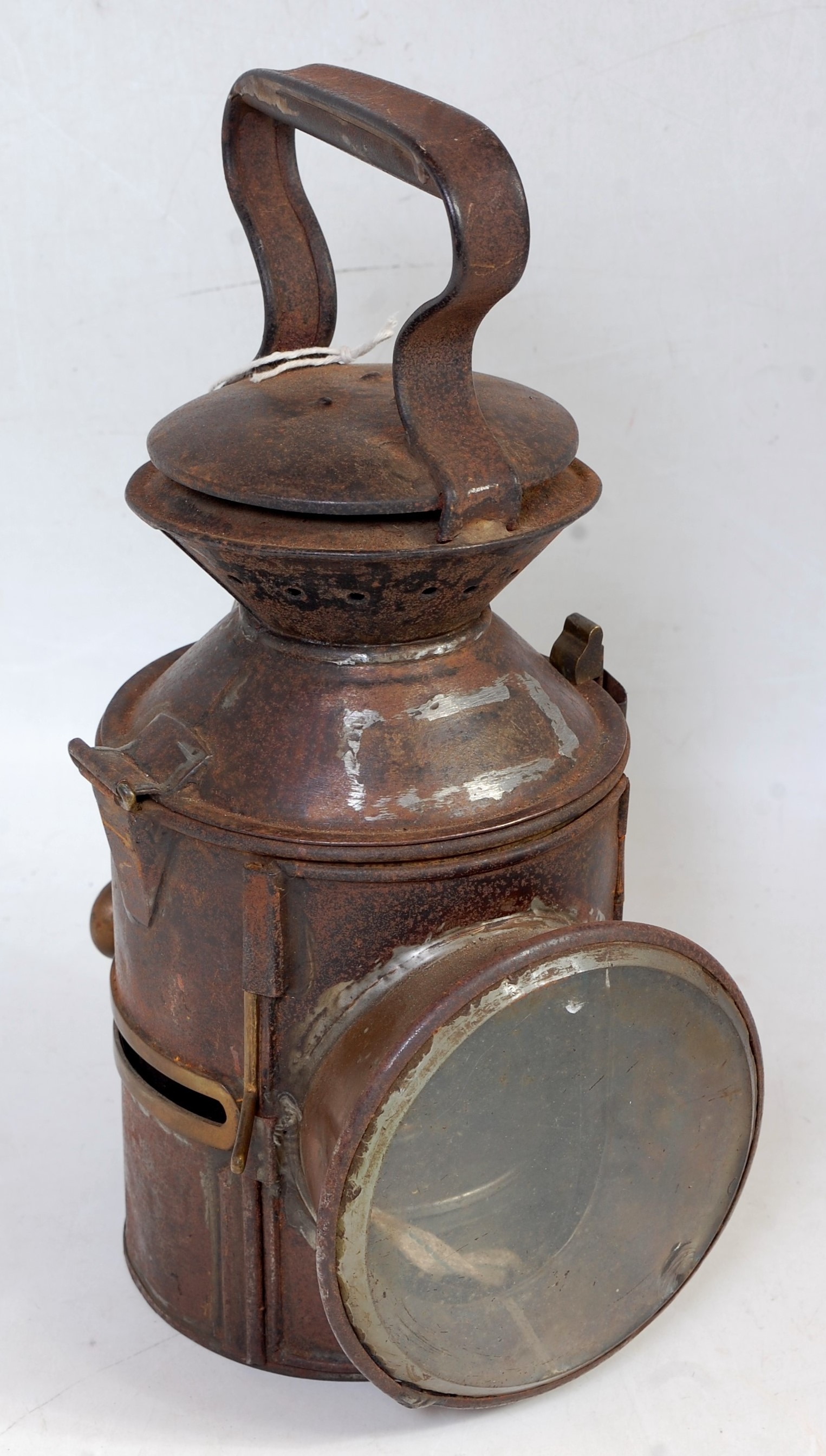 An LNER GER style knob-lamp dated 1938 and impressed Cambridge 237