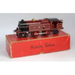 Hornby 1929/30 red LMS clockwork No. 2 special tank loco No. 2323 shadowed sans-serif LMS and