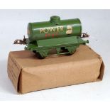 Hornby 1940-41 Power Ethyl Petrol tank wagon - chips to top of filler otherwise (VG-NM-BF wartime