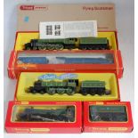 Mixed lot of Triang Hornby R855N LNER 'Flying Scotsman' (M-BM), R866NS LNER green class B12 engine