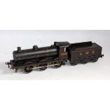 Bassett-Lowke black LMS standard goods loco 0-6-0 12v DC No. 4256, nearside cabside detached from