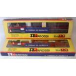 2 Rivarossi H0 train sets Ref. 122 freight set containing 0-6-0 engine and tender, 4 wagons and