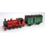 Kit/scratch built 0-8-0 saddle tank loco MR No.835A, red, 12v DC can motor, with a kit built