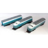 Lionel 3-car diesel set 'Baltimore and Ohio' comprising power car, non powered car and non-powered