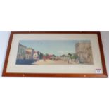 An original railway carriage print "BURY ST EDMUNDS, SUFFOLK" by Fred Donald Blake R.I from the