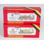 Two Hornby 0-6-0 tank engines R252 LNER green class J83 and R353 LBSC brown No. 100 (both NM-BNM)