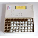 Box of 42 white globe electric bulbs for Lionel lamp standards; screw fittings, original supplier