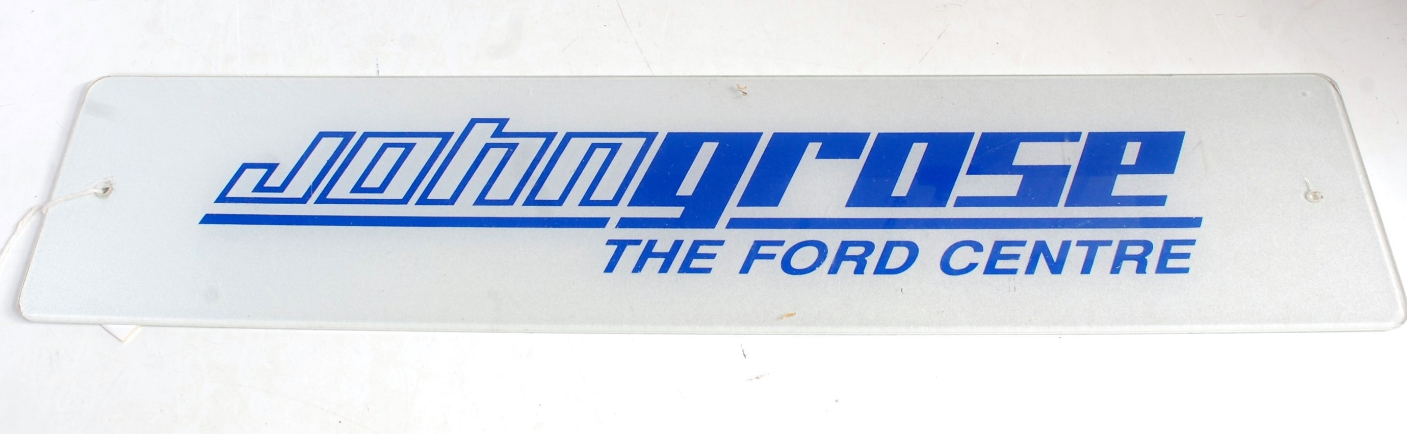 A perspex advert John Grose 'The Ford Centre' ex Ipswich