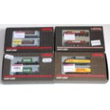4 Marklin Mini-Club wagon packs in black window boxes, Ref. 82357, 82358, 82433 and 88583 DHL with