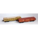 Hornby 1936/41 2x No. 2 High Capacity wagons including NE brick with dummy load and a LMS coal