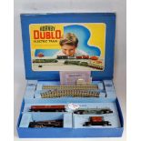 EDG18 Hornby Dublo tank goods set 2-6-4 loco 80054 with brick bogie wagon, bogie bolster and BR (