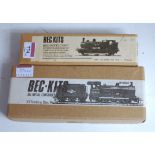 2 Bec white metal locomotive body kits LNER class J52 saddle tank and class J17 0-6-0 goods engine