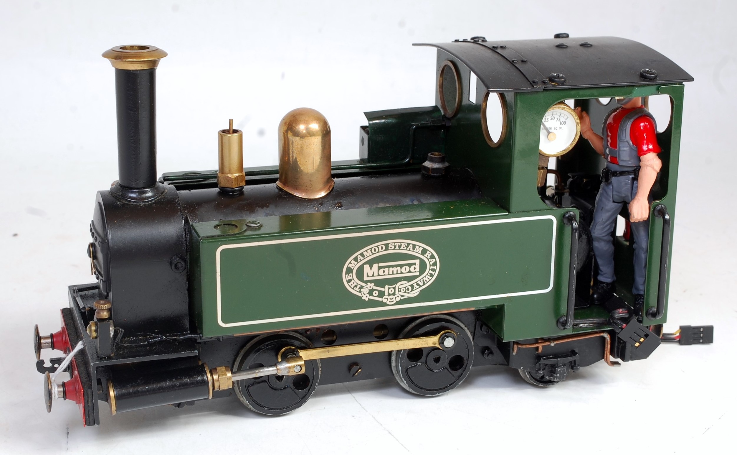 Mamod SL2 0-4-2 loco, green, converted to gas firing, fitted with upgraded pistons, pony truck and