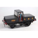 Scratch built model of 4-wheel battery electric loco LMS 1550 (believed also known as BEL 1), as