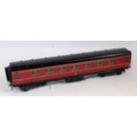 Exley for Bassett-Lowke K5 maroon LMS corridor coach all/3 rd No.2449, total repaint to a very