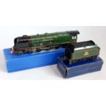 A Hornby 00 Duchess of Montrose gloss BR green No. 46232 locomotive and tender, both issued in the