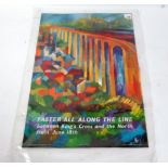 British Railways Eastern Region original poster by Bernard Louis Myers depicting abstract image of