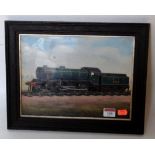 EW Twining (1875-1956) original oil and body colour on card depicting a 2-6-0 LNER No. 982 Bassett