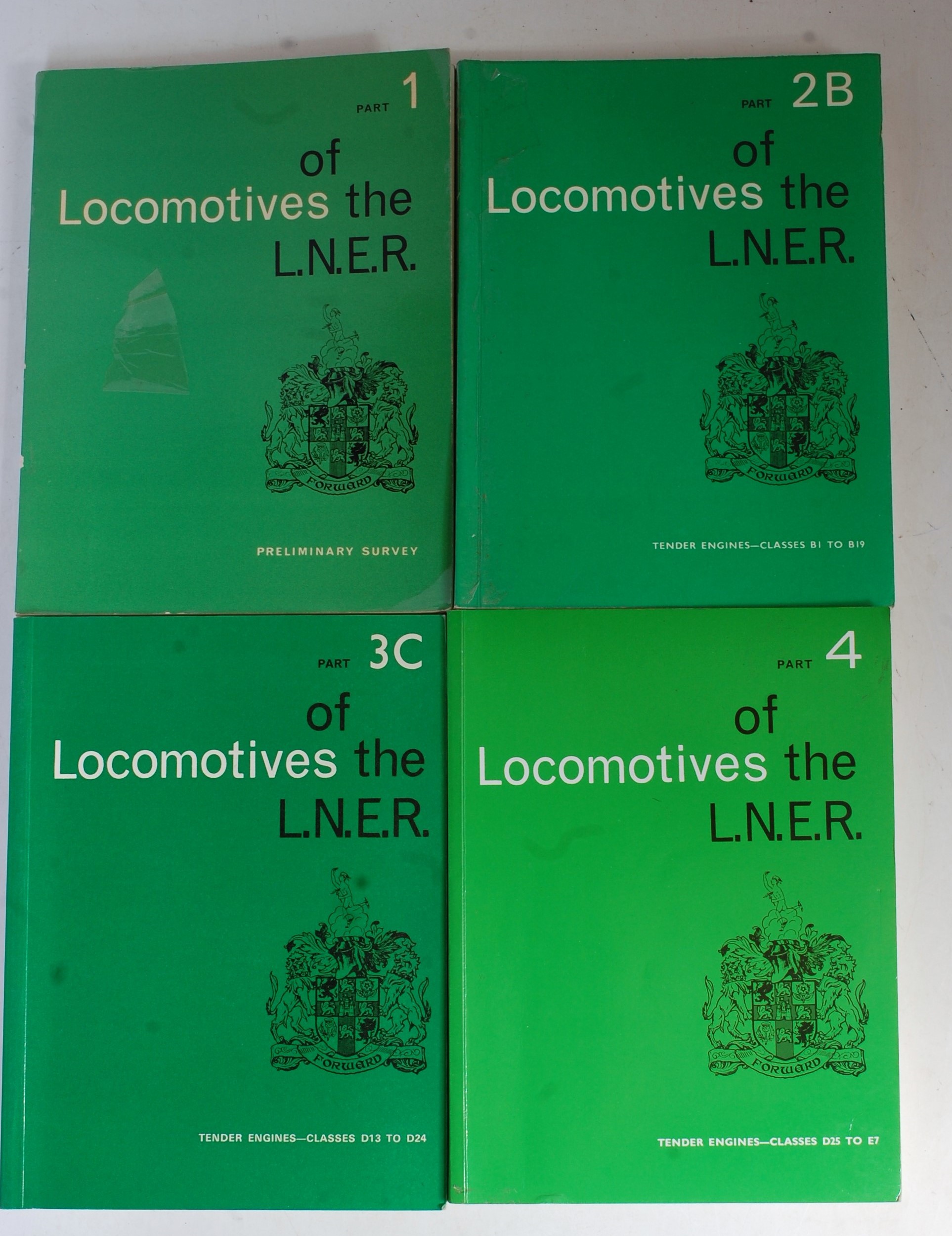 Four publications 'Locomotives of the LNER 1975'