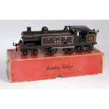 Hornby 1928/29 black LNER clockwork No. 2 tank loco No. 460, crest on bunker black dome, 5 boiler