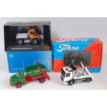 Three various boxed 1/50 scale commercial vehicles to include a Tekno Model No. 3075 DAF CF85 skip
