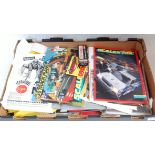 One box containing a quantity of DC Marvel comics together with a quantity of Model Collecting