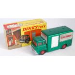 A Dinky Toys No. 450 Bedford TK box van comprising of metallic green cab and chassis and back with