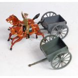 A Britains set No. 1331 General Service limbered wagon comprising of two horse team at the walk with