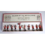 A Britains from Set No. 10 Salvation Army marching band comprising of 9 various musician figures