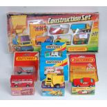 A Matchbox G-13 construction gift set, appears as issued in the original window box, box with tape