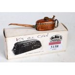 An original Meccano early 20th century miniature K oil can, with original filler cap, of copper