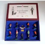 Three various boxed Britains modern release soldier sets to include No. 5194 The Staffordshire