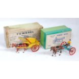 A Britains Home Farm series boxed farming implement group to include a No.4F tumbrel cart,