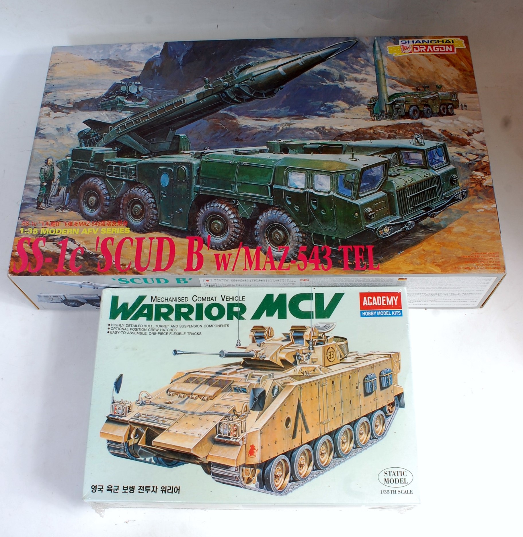 Ten various boxed Academy dragon Revell Tamiya and other mixed scale military kits to include a