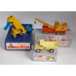 Three various boxed Dinky Toy commercial vehicles to include No. 965 Euclid rear dump (NM,BVG) and a