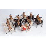 A Britains set No. 101 mounted band of the Lifeguards comprising of 12 mounted figures playing