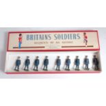 A Britains set 240 Royal Air Force, comprising 8 various airmen in marching pose empty handed,