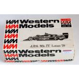 A Western Models 1/24 scale white metal kit for a JPS Lotus 79 Mk4 F1 racing car, kit is partially