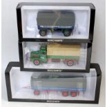 Three various boxed Minichamps 1/43 scale commercial vehicles to include a three axle canvas
