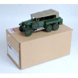 A CJB Military Models 1:32 scale resin and white metal hand crafted model of a 1930s D-type 3 axle