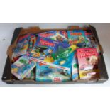 A large collection of Matchbox Thunderbirds and Stingray 1990s issued carded figures and vehicles,