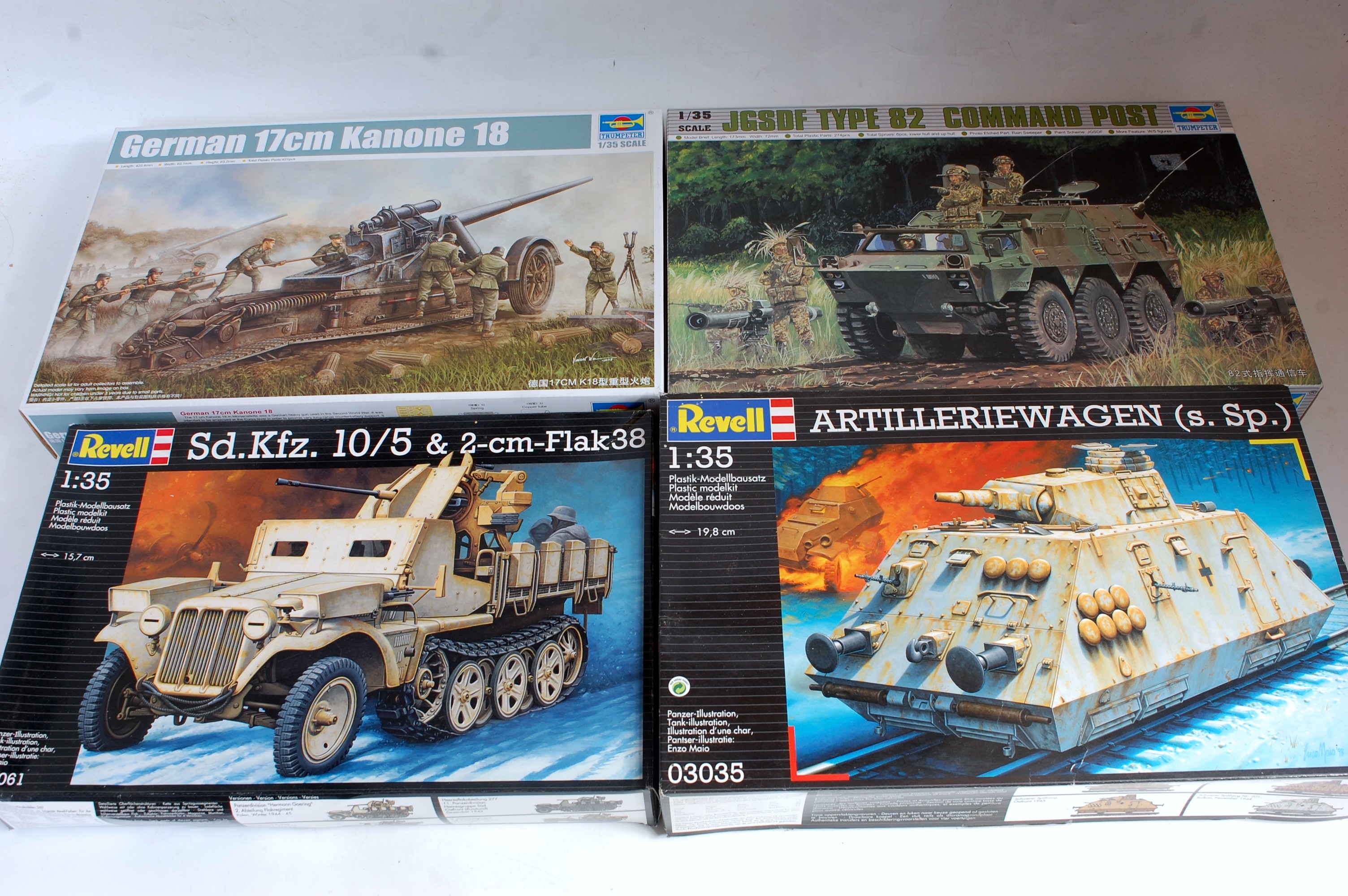 Ten various boxed Academy dragon Revell Tamiya and other mixed scale military kits to include a - Image 2 of 3