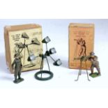 A Britains military figure range finder and Air Force equipment boxed group to include No. 1638