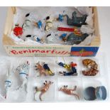 A collection of Britains Circus release lead and hollow cast figures to include No. 352B trotting