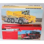 A Conrad 1/50 scale boxed mobile crane group to include a Conrad No. 20100/01 Mammoet LTC 1055