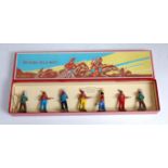 A Britains set No. 150 North American Indians comprising of seven various figures standing with