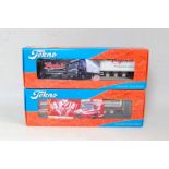 A Tekno 1/50 scale boxed road haulage diecast group to include a Virginia Volvo FA16 750 tractor