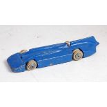 A Britains No. 1400 Blue Bird Speed Record Car comprising of two piece casting with blue body and