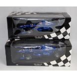 A Minichamps 1:18 scale Prost Grand Prix 1999 show car group, two examples to include J Trulli,